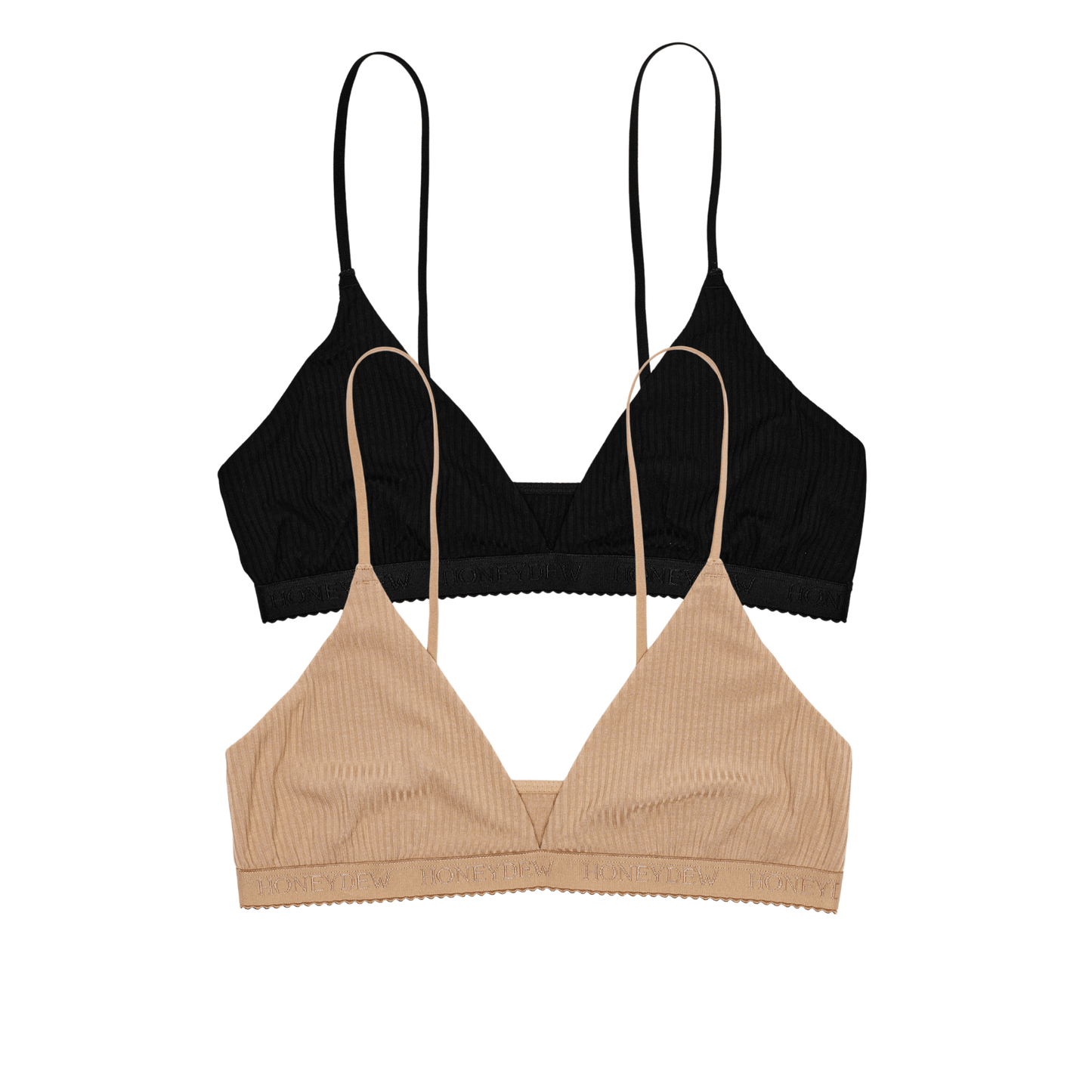 Honeydew Emma Bralette 2-Pack in Basics