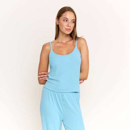 Honeydew Blissful Cami Pant Set in Ocean