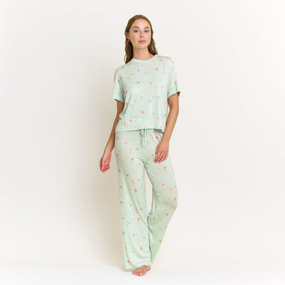 Honeydew All American Tee Pant Set in Mint Mojito Bliss