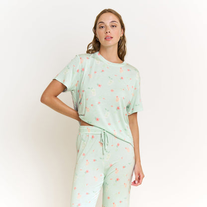 Honeydew All American Tee Pant Set in Mint Mojito Bliss