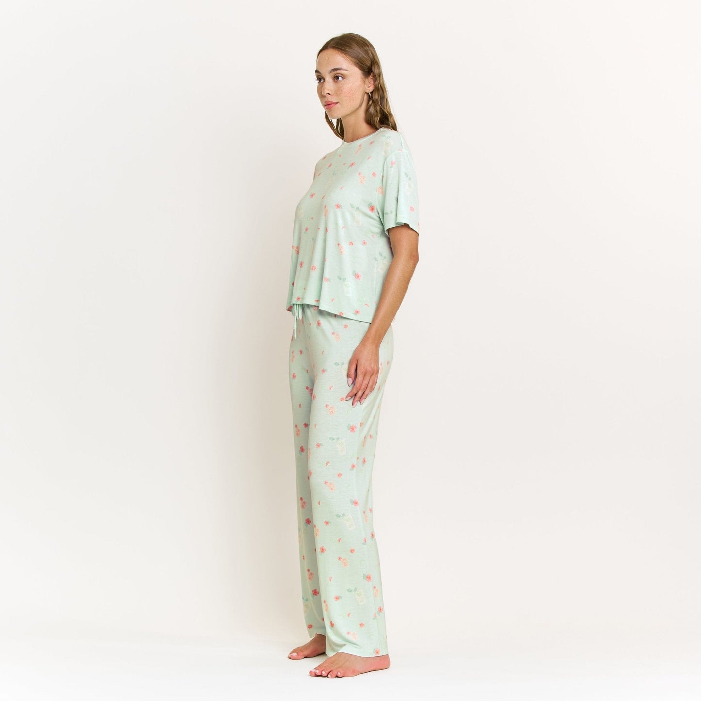 Honeydew All American Tee Pant Set in Mint Mojito Bliss