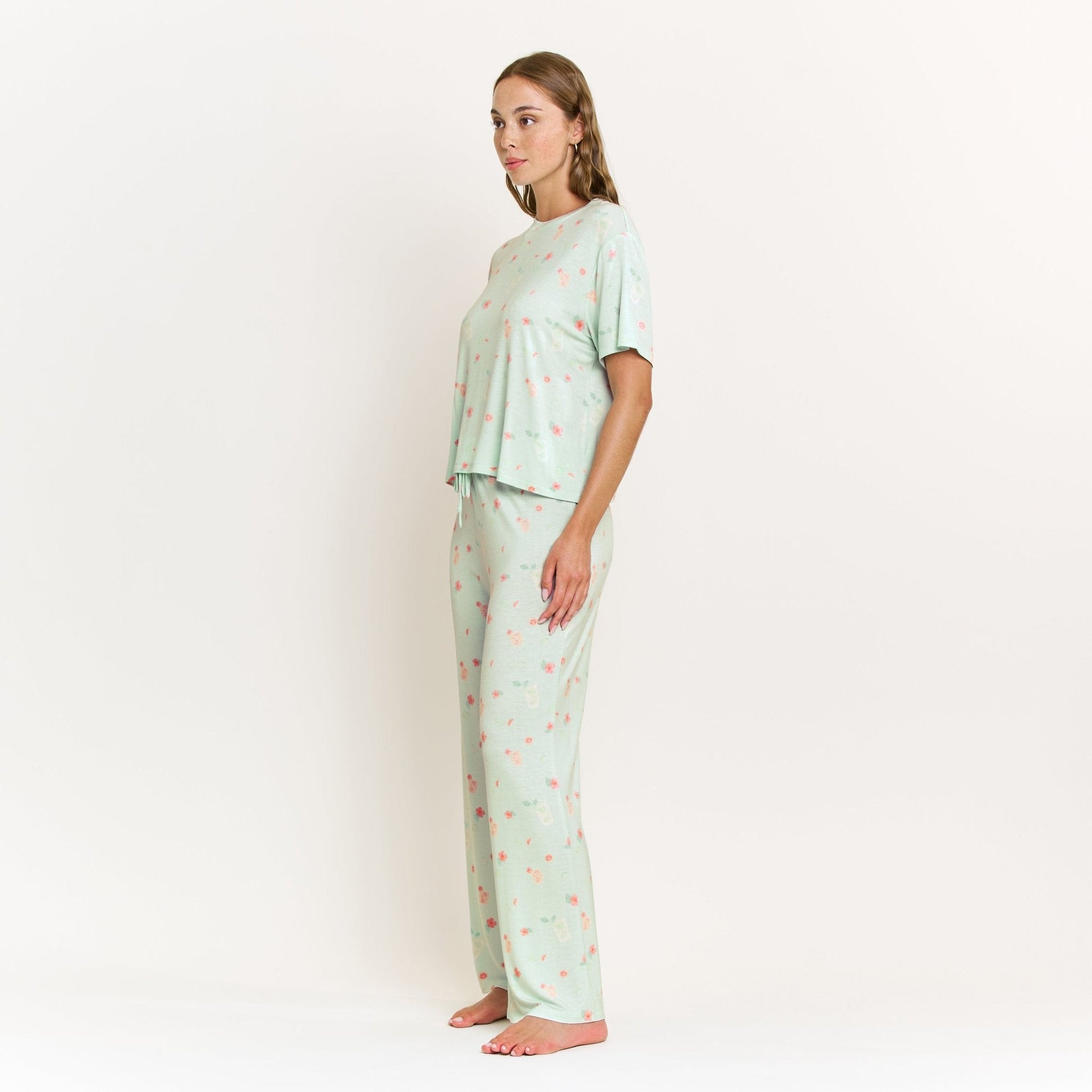 Honeydew All American Tee Pant Set in Mint Mojito Bliss