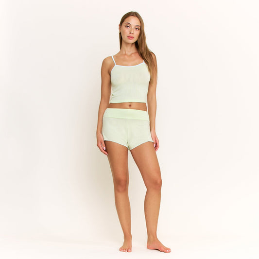 Honeydew Janelle Cami Shortie Set in Key Lime