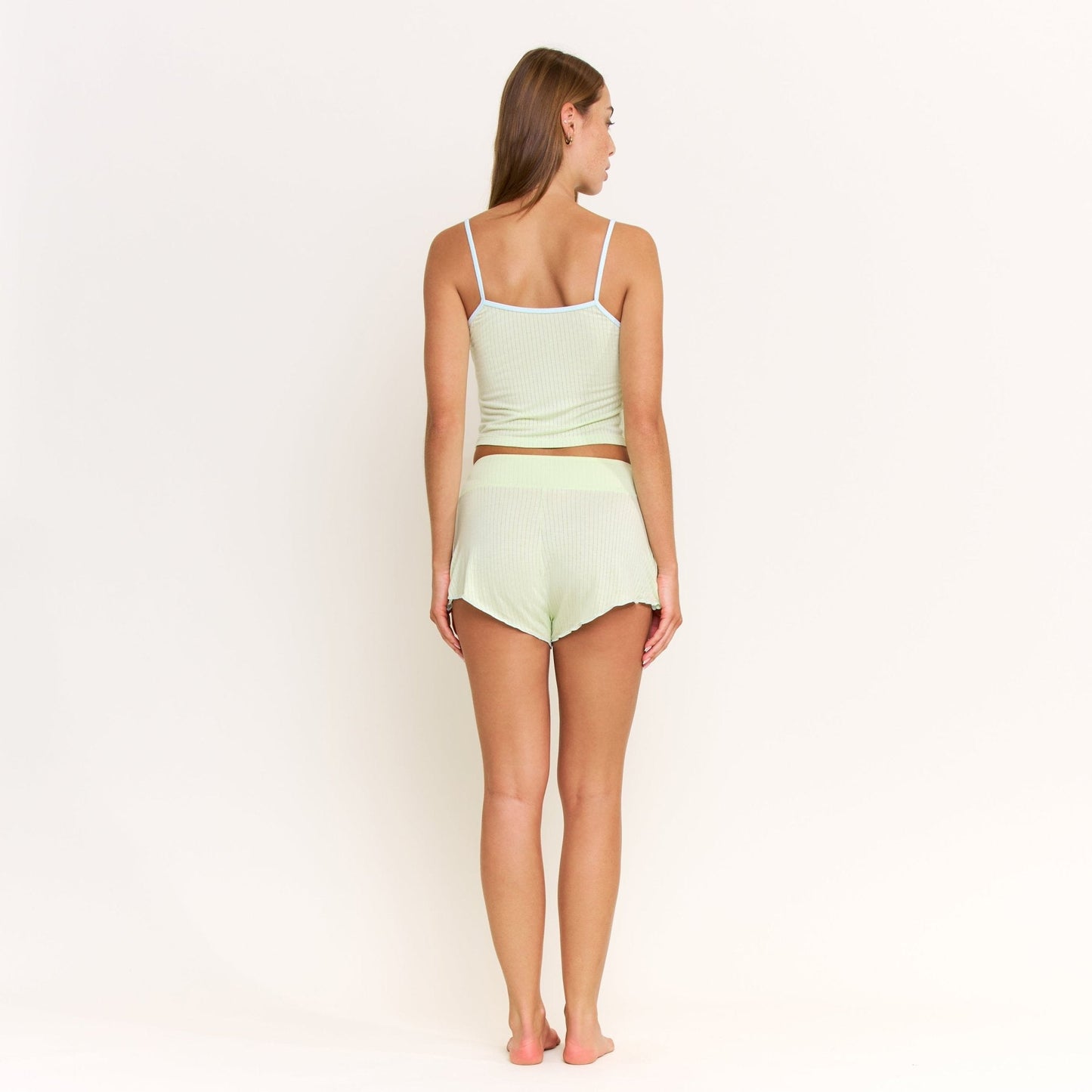 Honeydew Janelle Cami Shortie Set in Key Lime