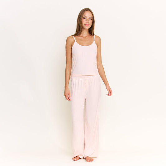 Honeydew Blissful Cami Pant Set in Peach Sorbet