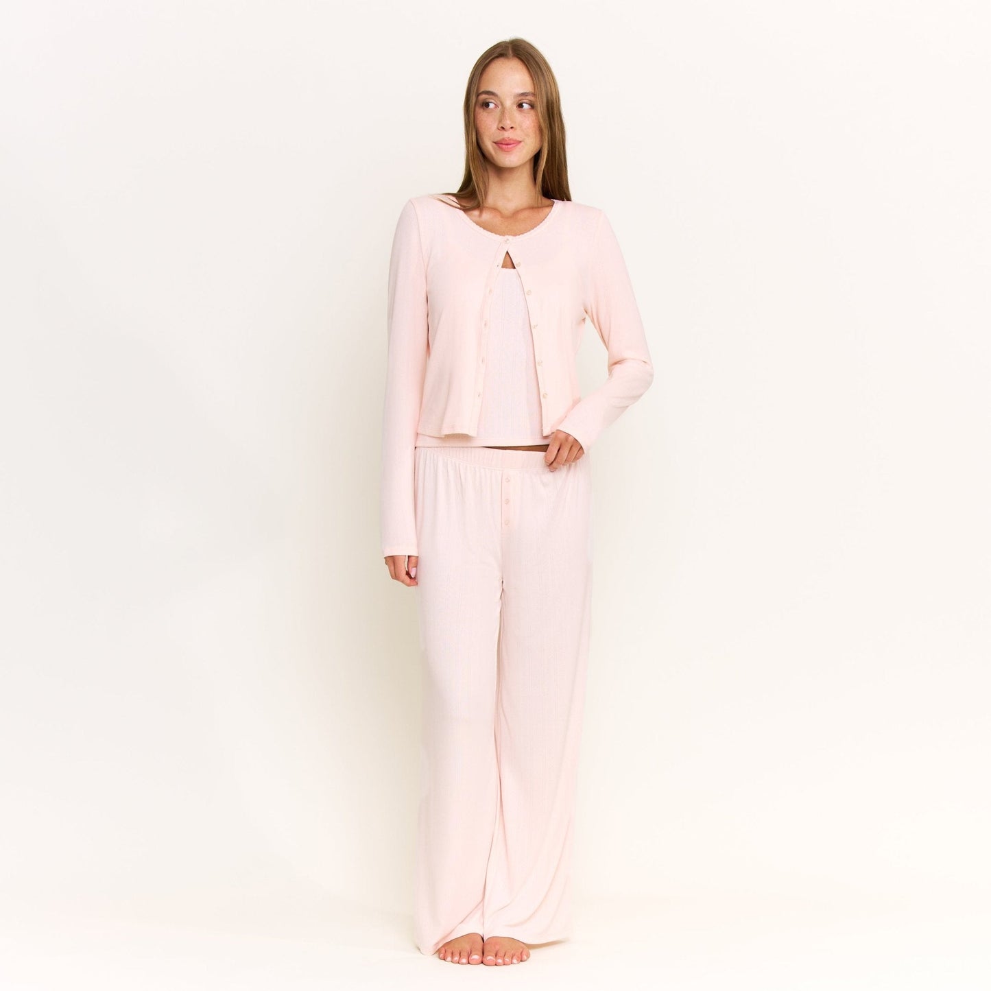 Honeydew Blissful Cardigan in Peach Sorbet