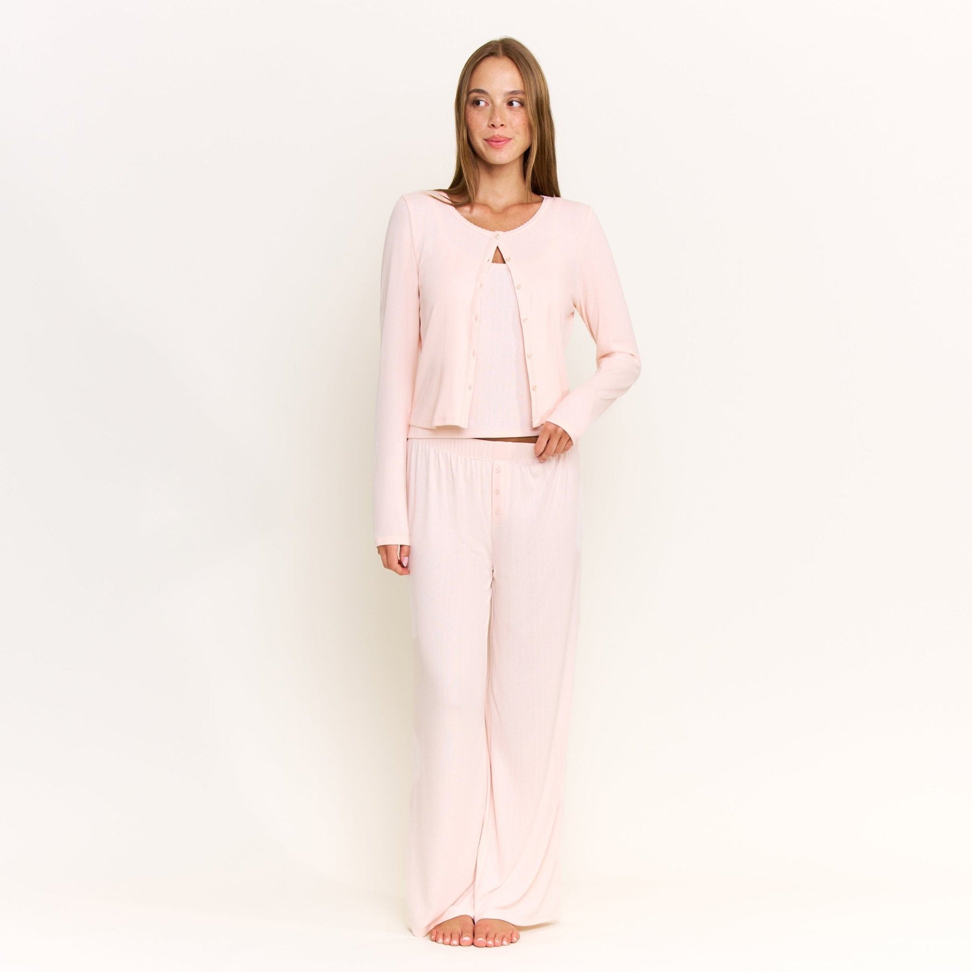 Honeydew Blissful Cardigan in Peach Sorbet