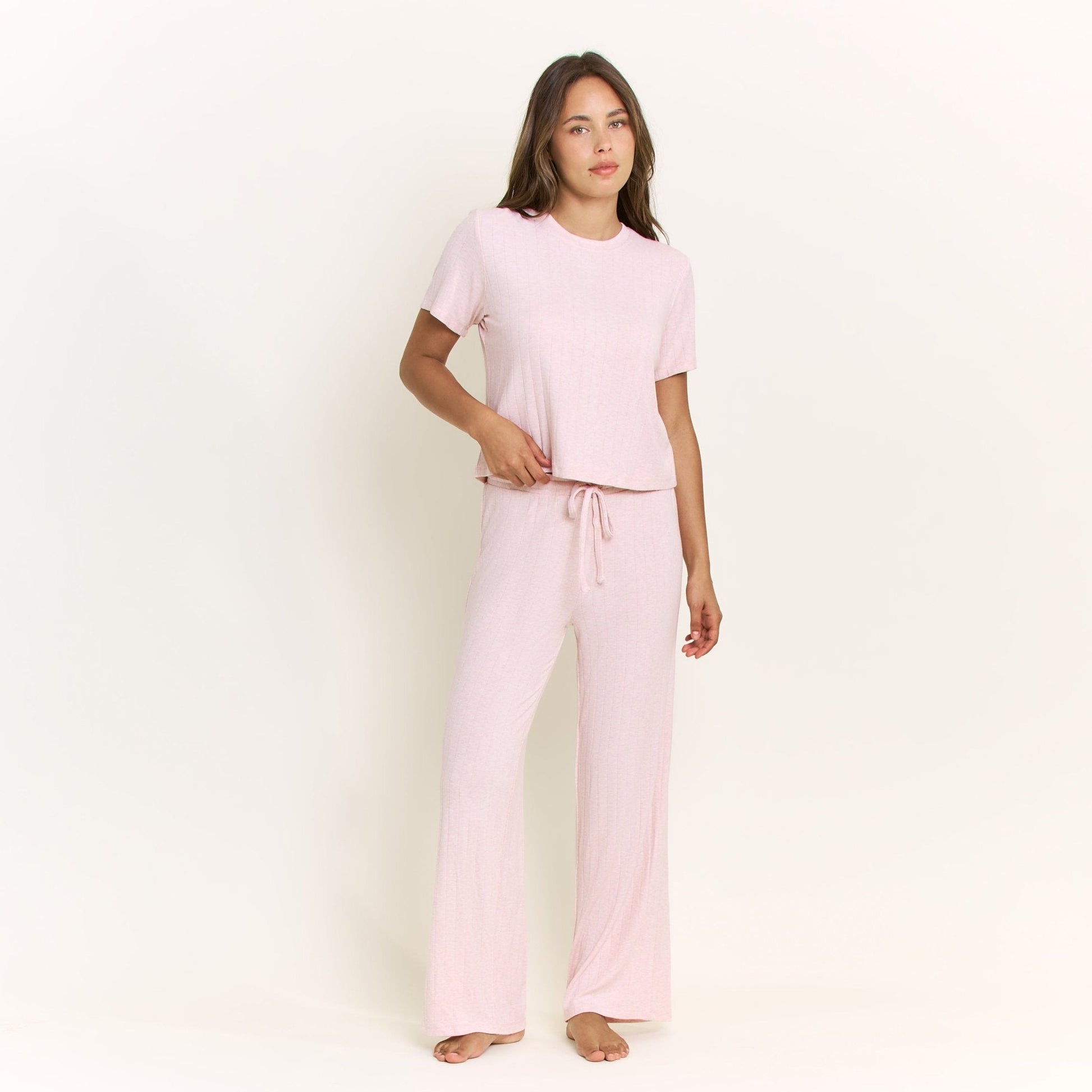 Honeydew Cloud Modal Pant in Heather Rose Quartz