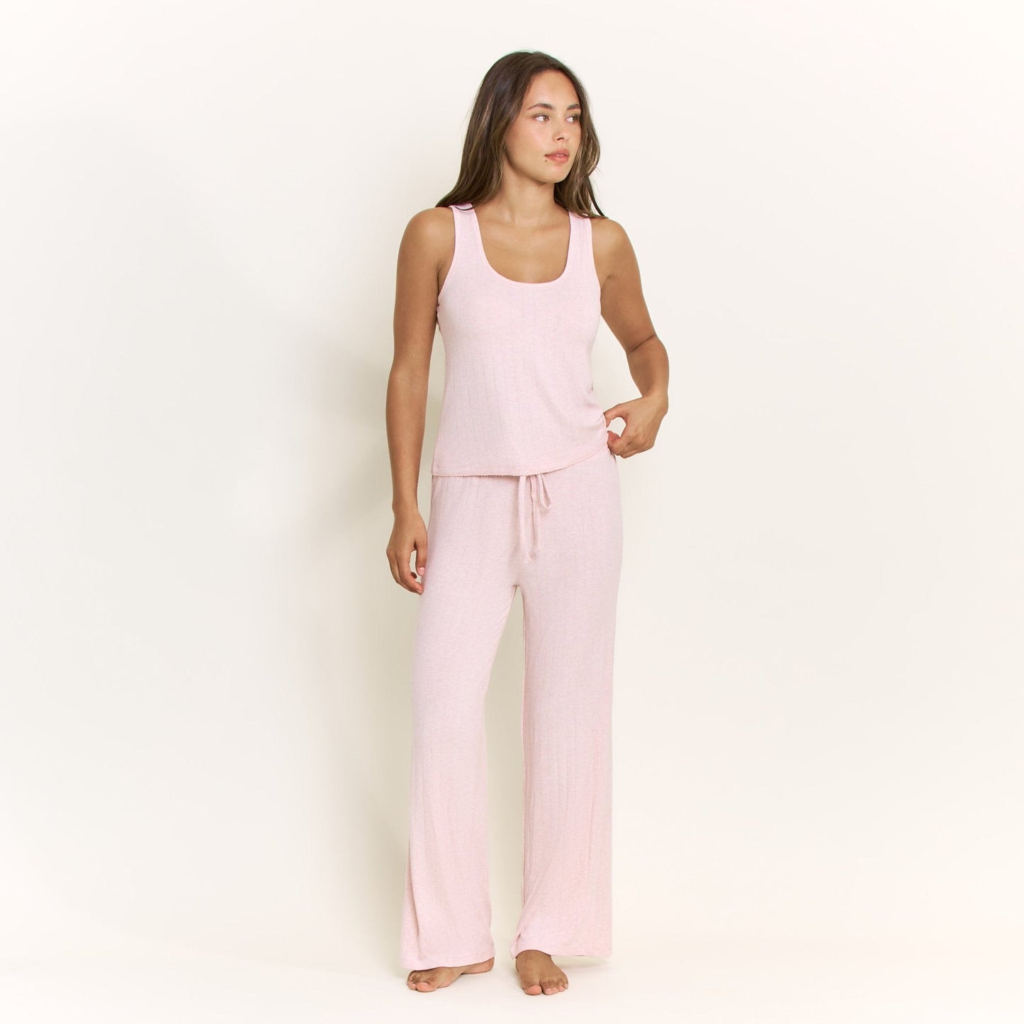 Honeydew Cloud Modal Pant in Heather Rose Quartz