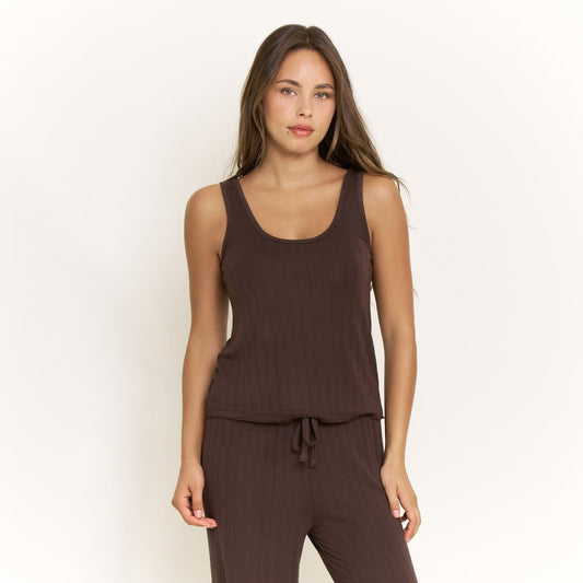 Honeydew Cloud Modal Tank in Chocolate