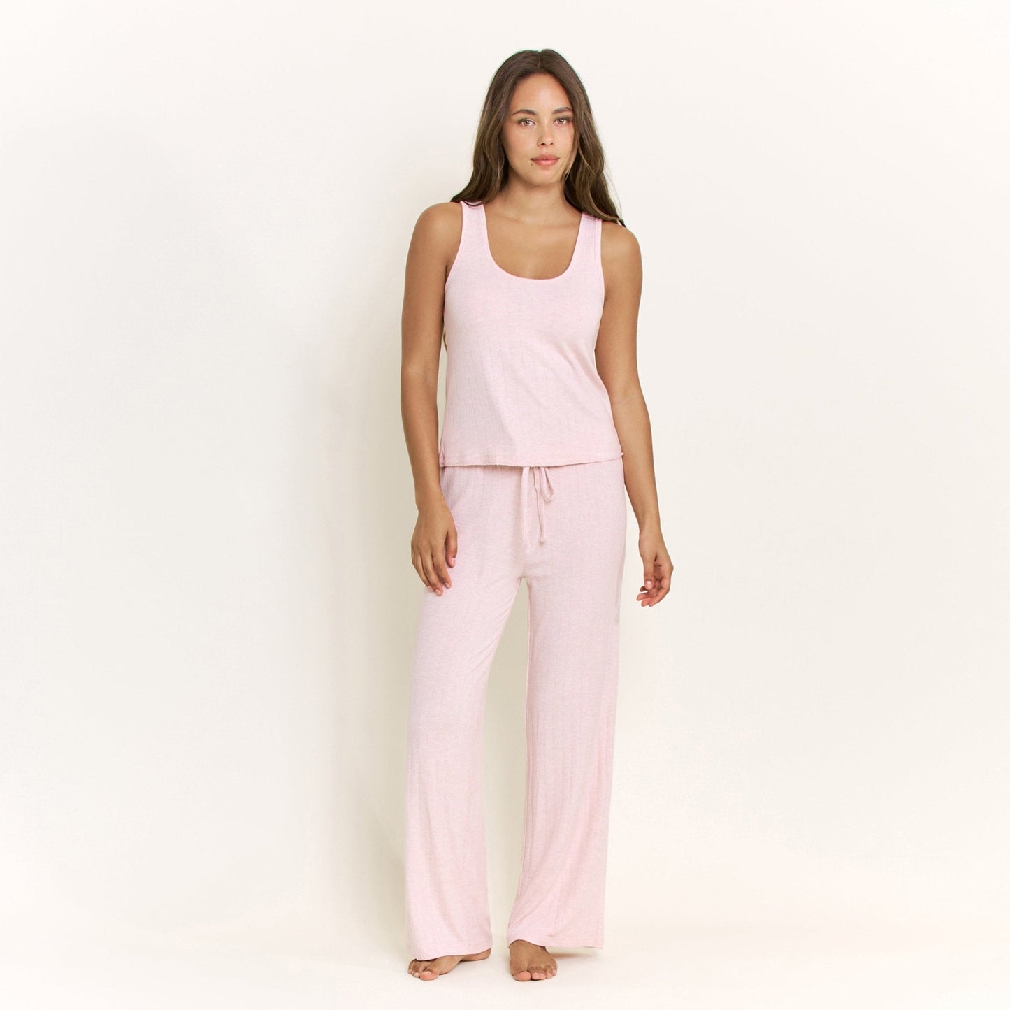Honeydew Cloud Modal Tank in Heather Rose Quartz