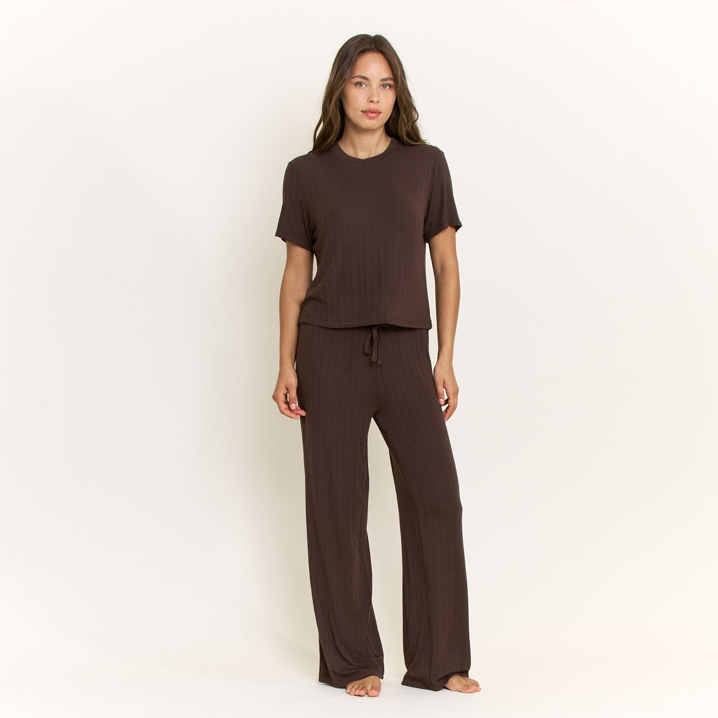 Honeydew Cloud Modal Pant in Chocolate