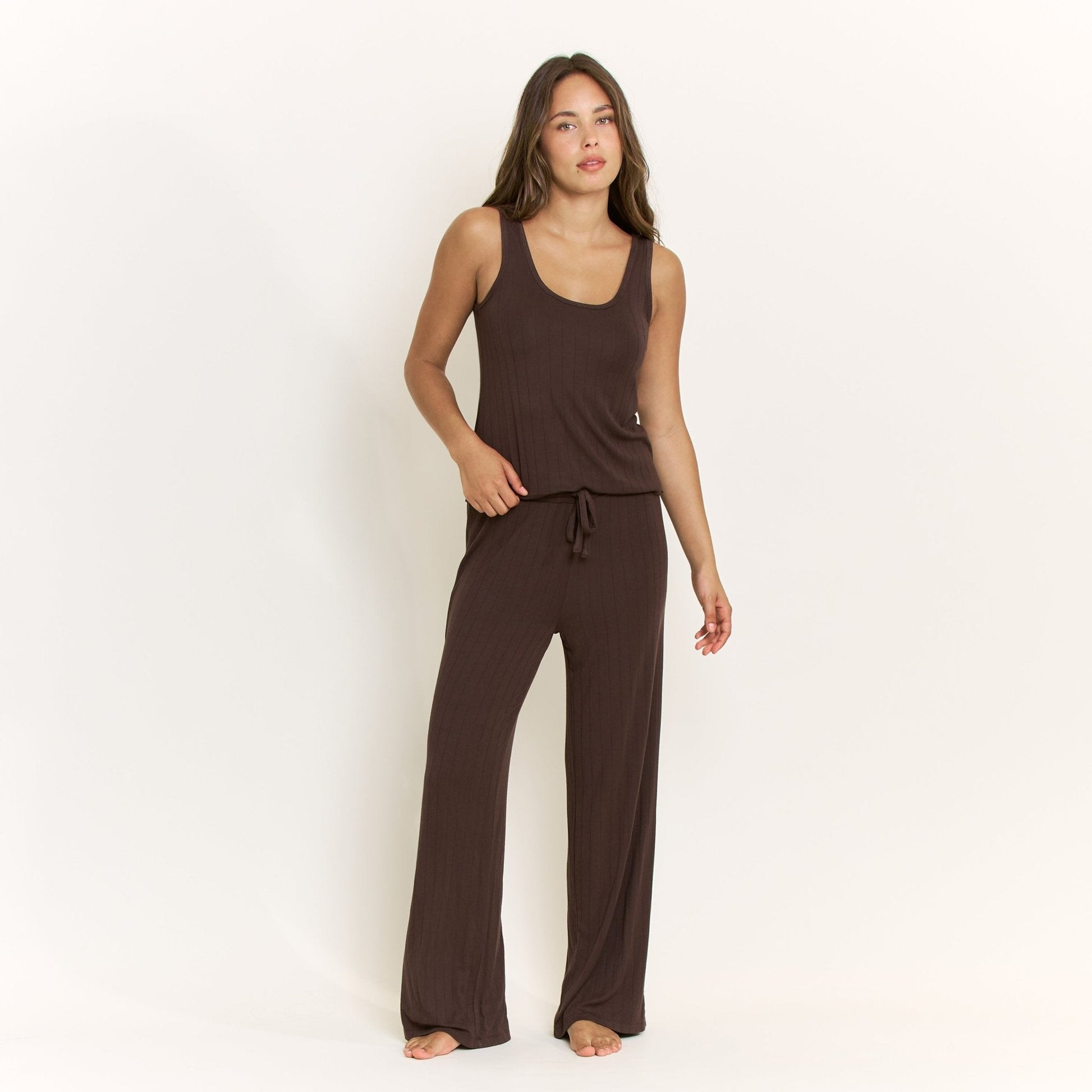 Honeydew Cloud Modal Pant in Chocolate