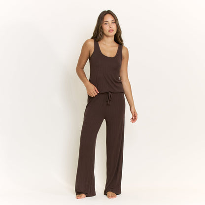 Honeydew Cloud Modal Pant in Chocolate