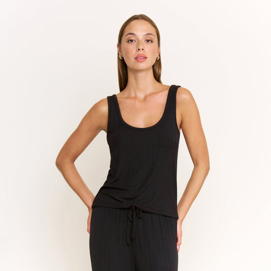 Honeydew Cloud Modal Tank in Black