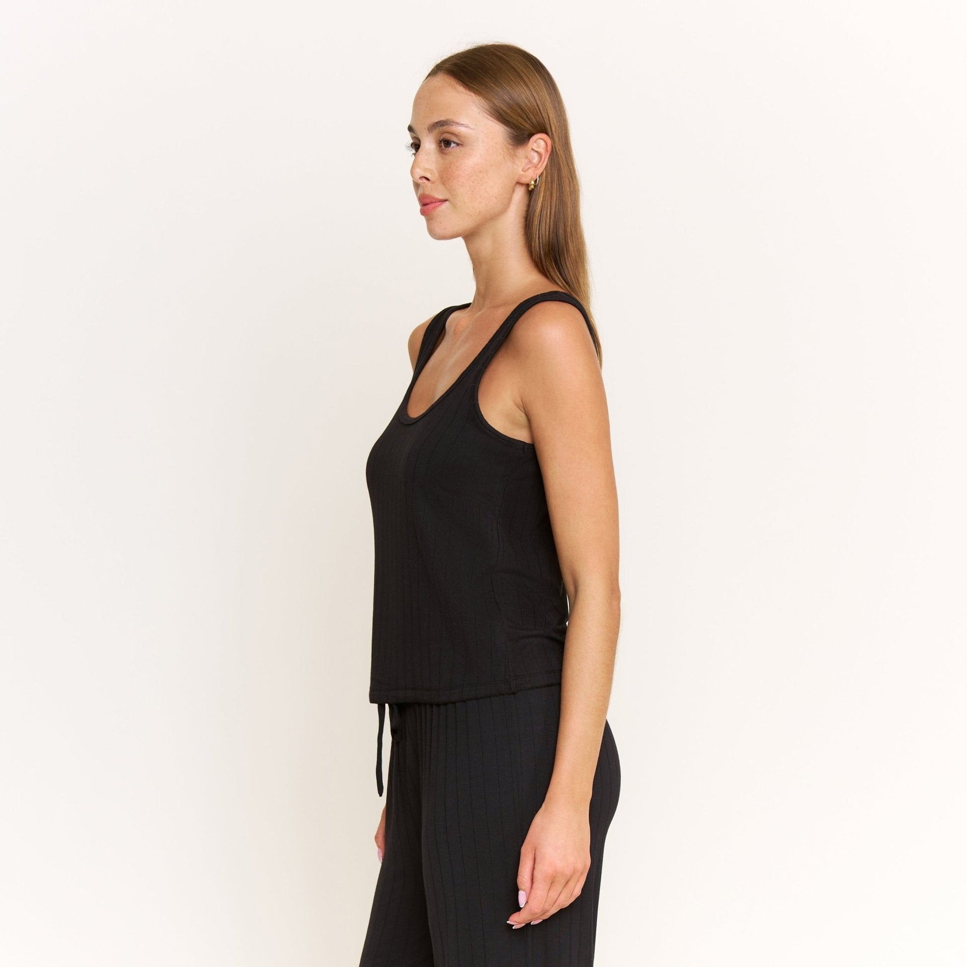 Honeydew Cloud Modal Tank in Black