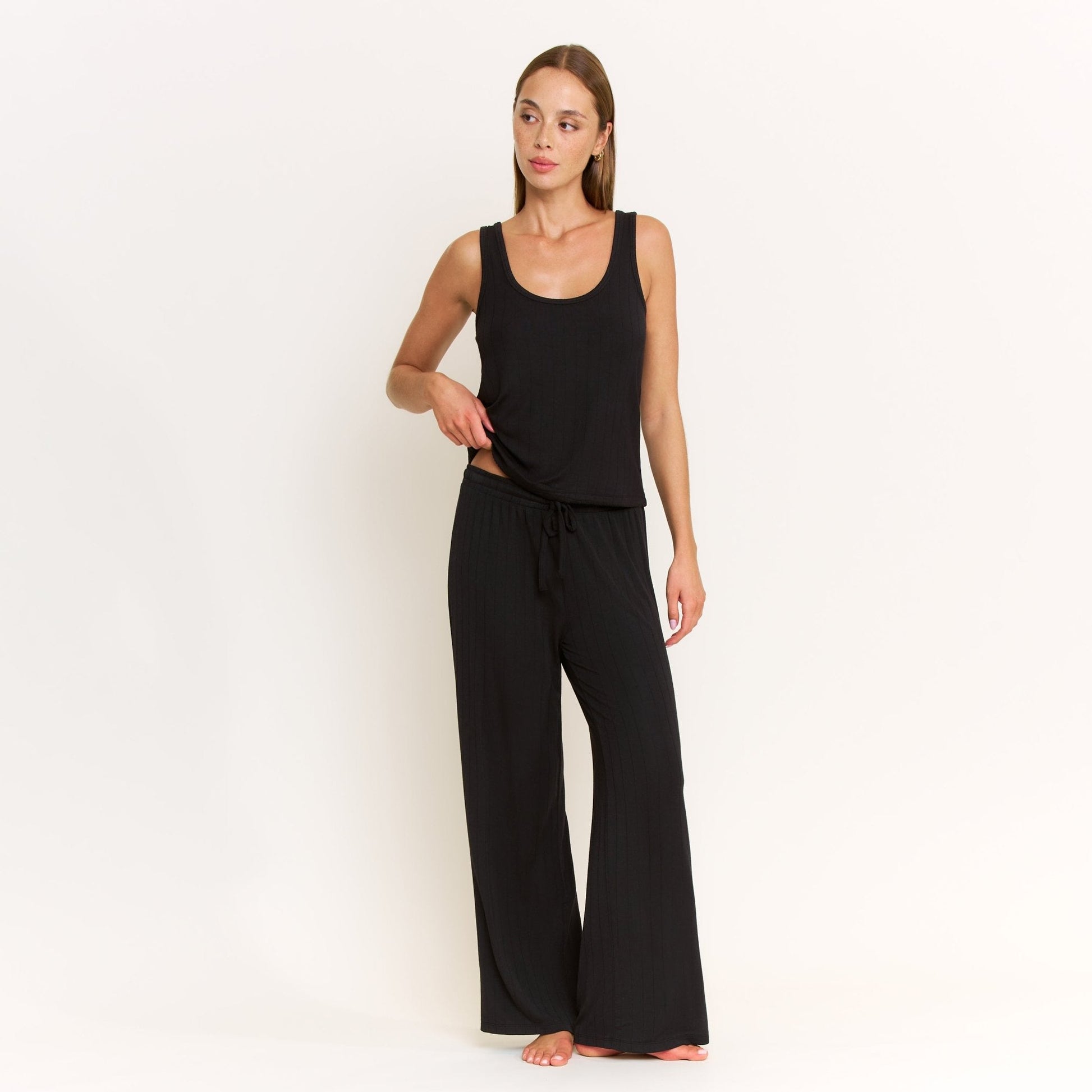 Honeydew Cloud Modal Tank in Black