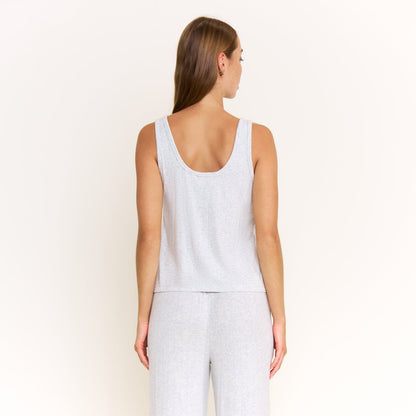 Honeydew Cloud Modal Tank in Heather Grey