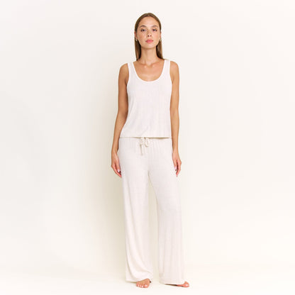 Honeydew Cloud Modal Tank in Heather Oatmeal