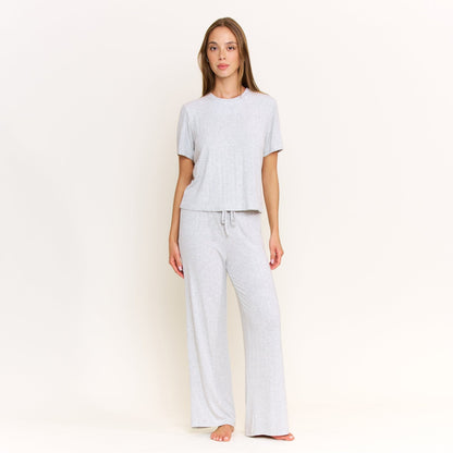 Honeydew Cloud Modal Pant in Heather Grey