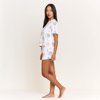 Honeydew Star Seeker Tee Shortie Set in Ivory Western Suns