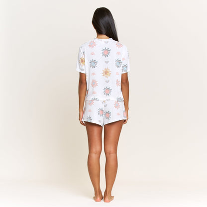 Honeydew Star Seeker Tee Shortie Set in Ivory Western Suns
