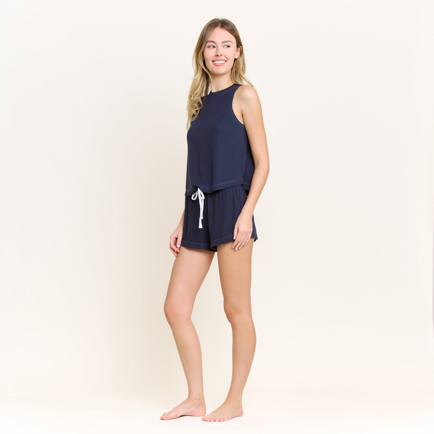 Honeydew Star Seeker Tank Shortie Set in Midnight