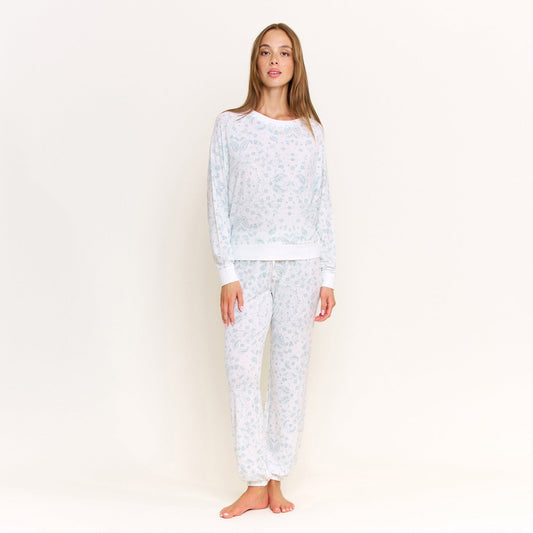 Honeydew Star Seeker Long Set in Ivory Western Paisley