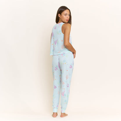 Honeydew Star Seeker Tank Pant Set in Drift Tides