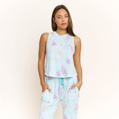Honeydew Star Seeker Tank Pant Set in Drift Tides
