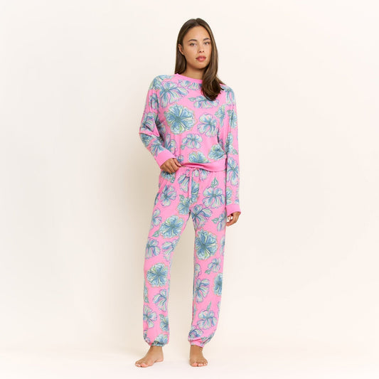Honeydew Star Seeker Long Set in Rosette Floral