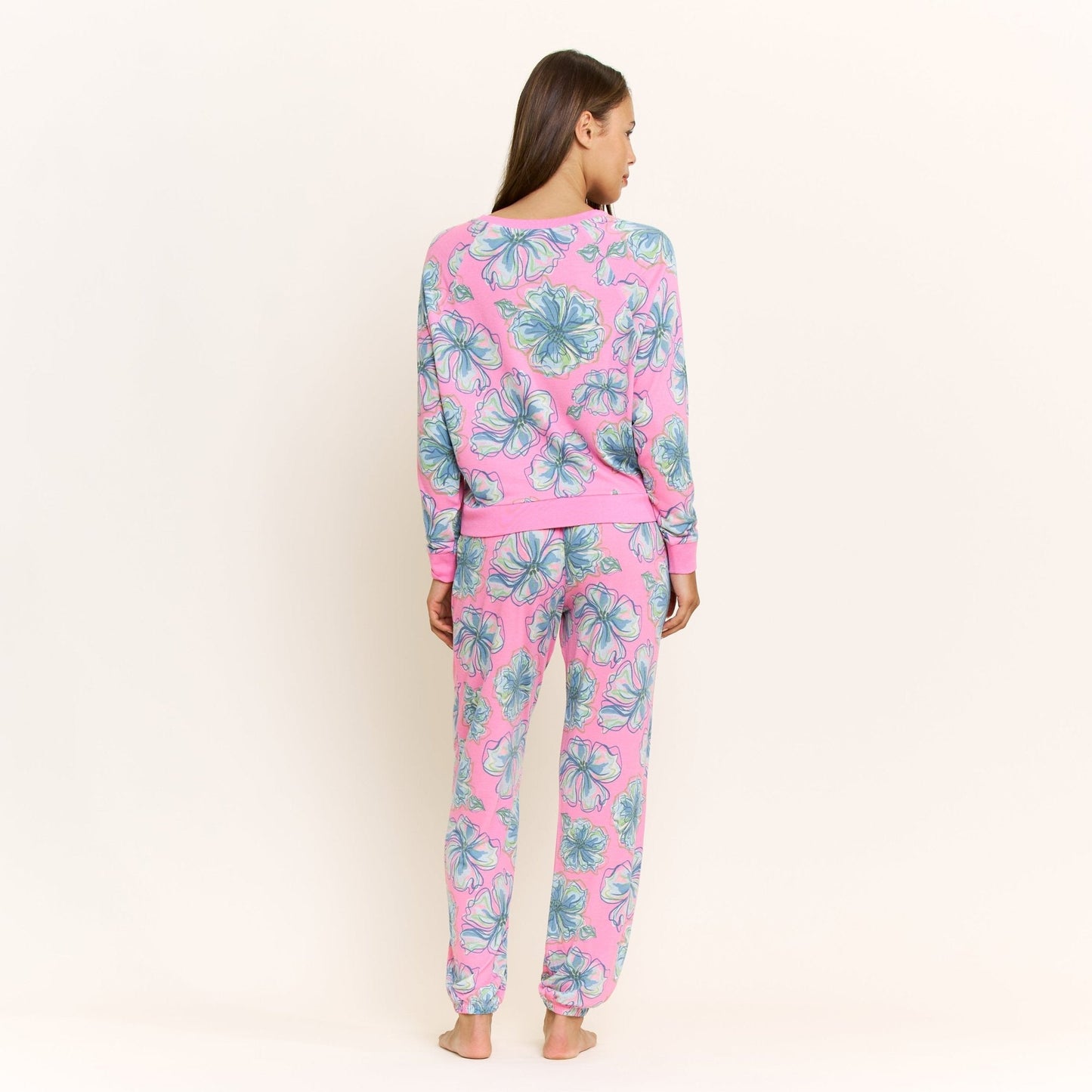 Honeydew Star Seeker Long Set in Rosette Floral
