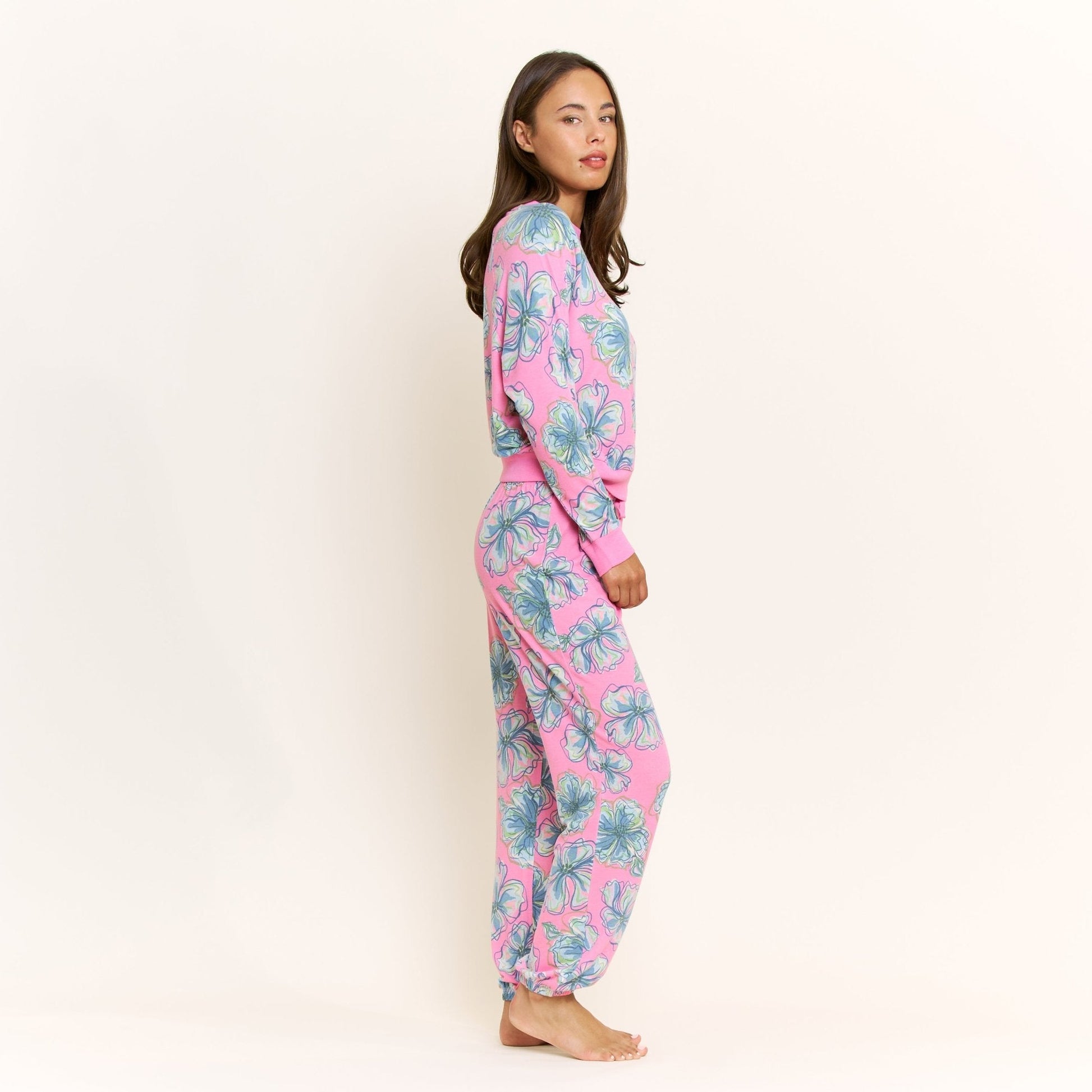 Honeydew Star Seeker Long Set in Rosette Floral