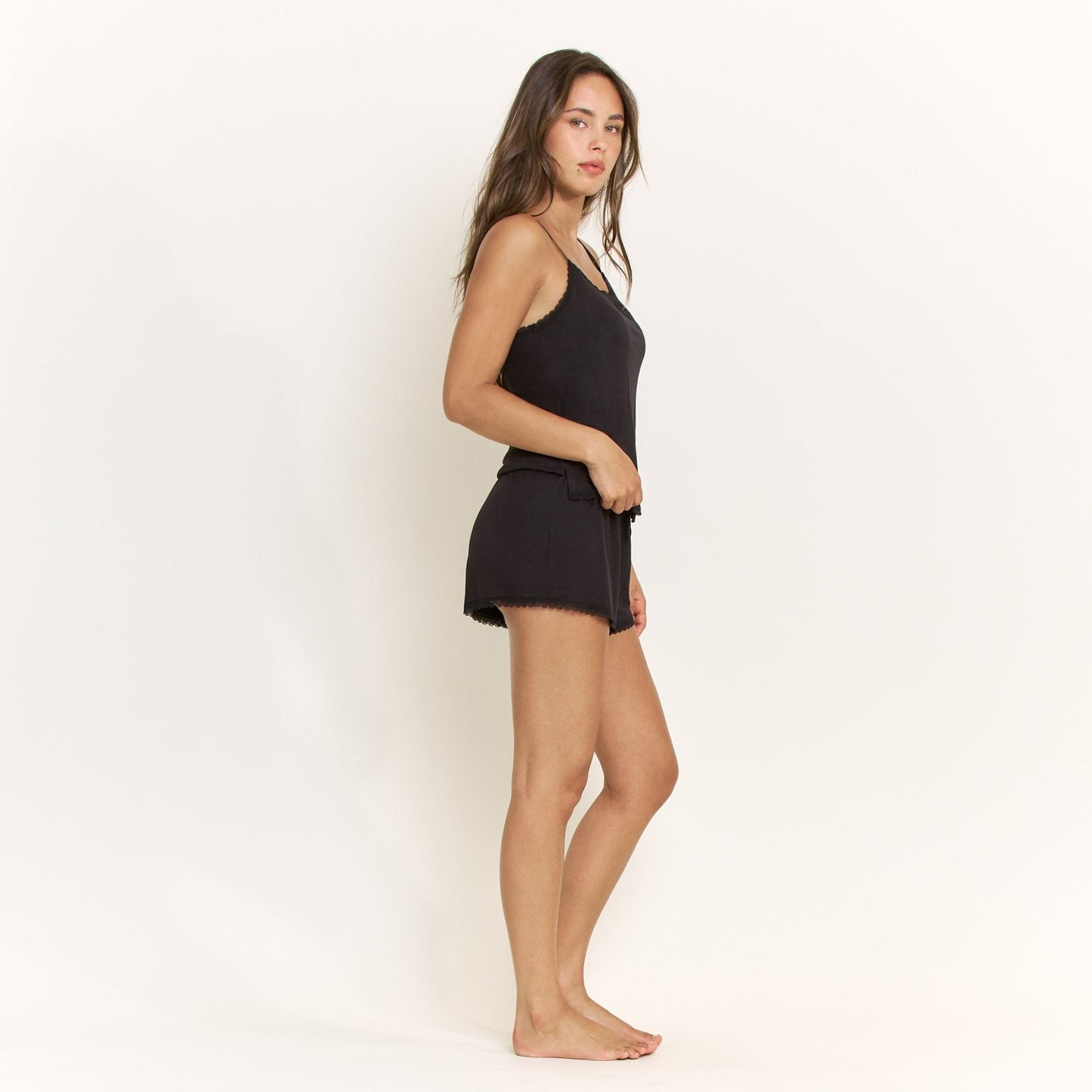 Honeydew All American Cami Shortie Set in Black