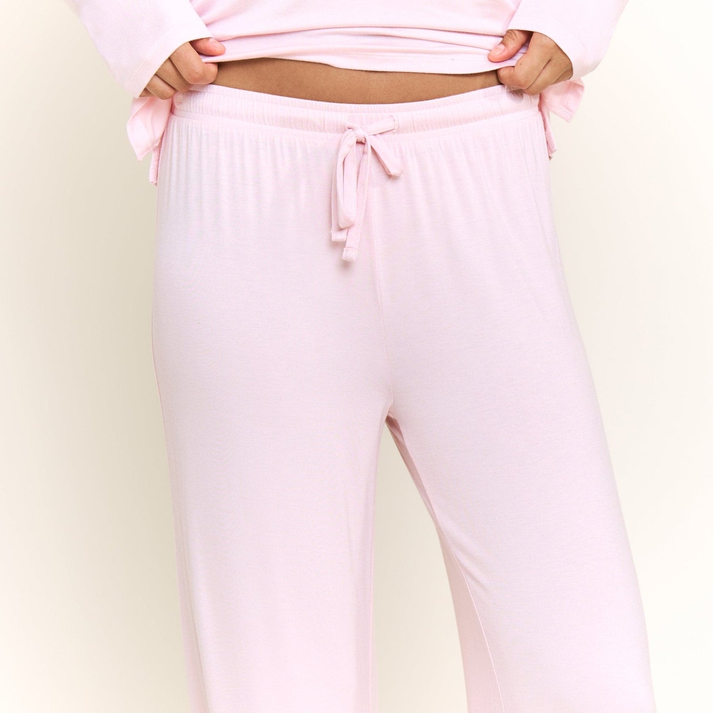Honeydew All American Long Sleeve Pant Set in Soft Pink