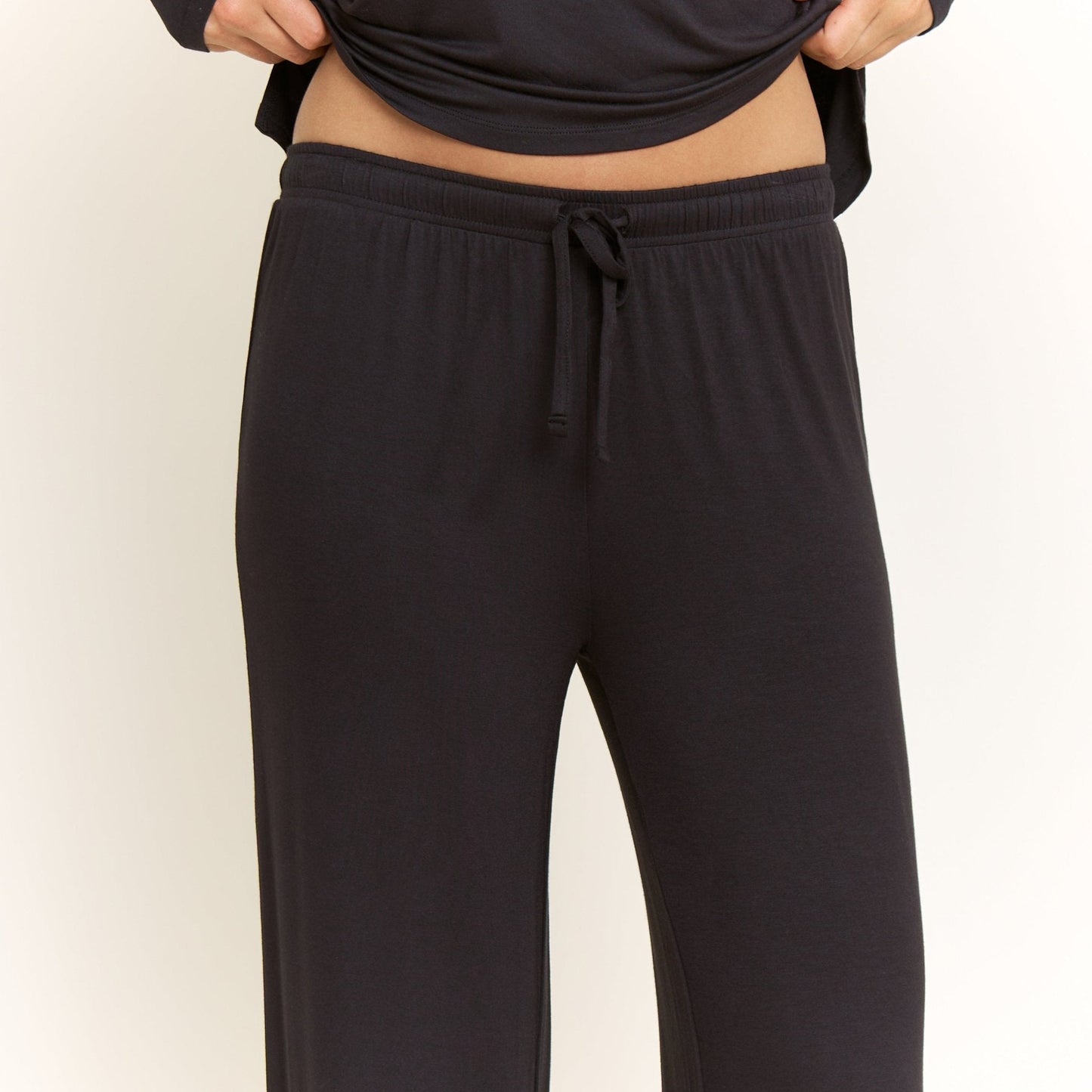 Honeydew All American Long Sleeve Pant Set in Black