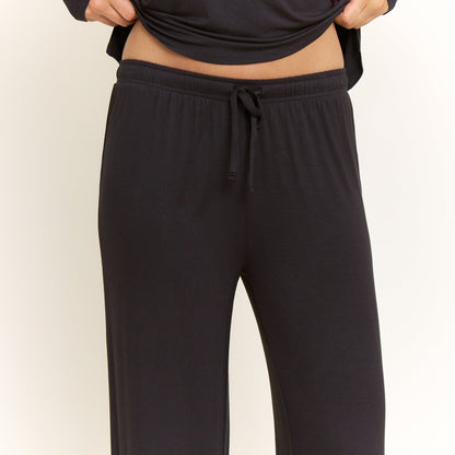 Honeydew All American Long Sleeve Pant Set in Black