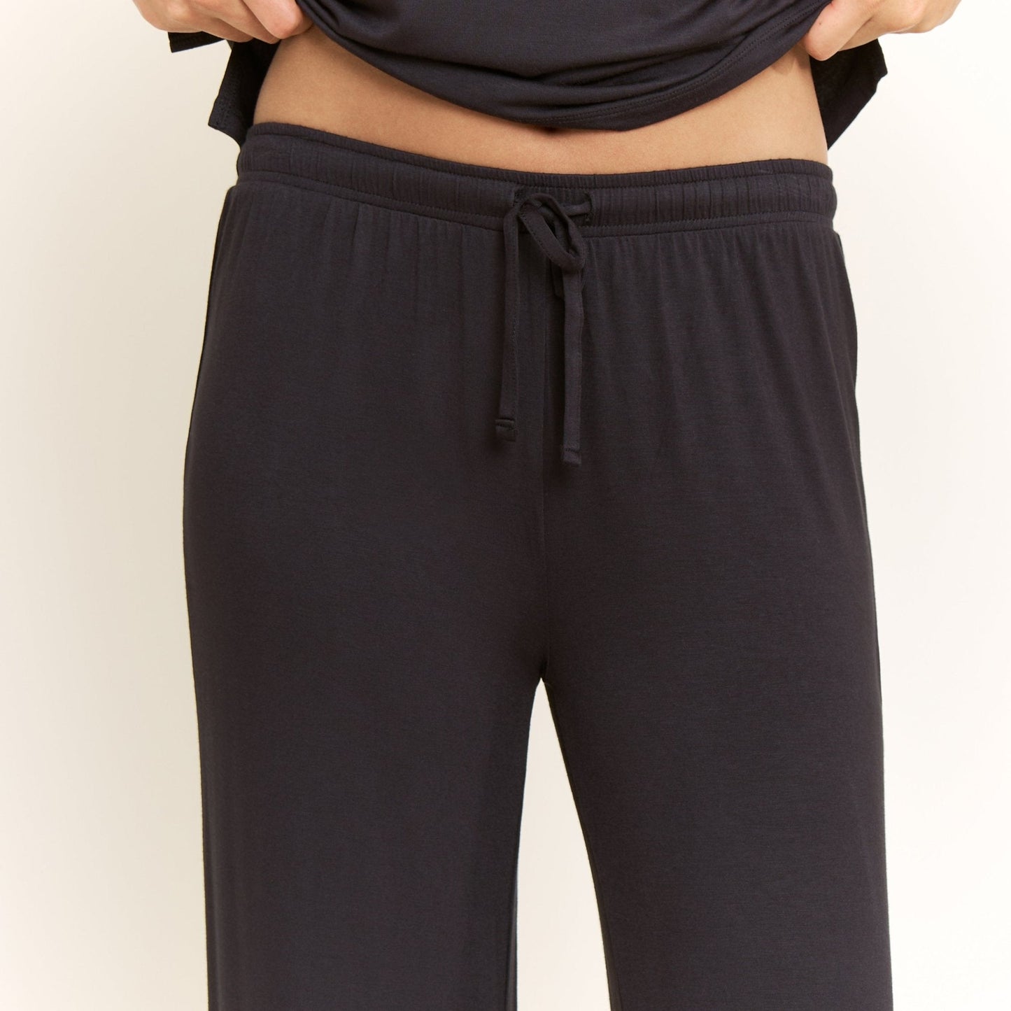 Honeydew All American Short Sleeve Pant Set in Black