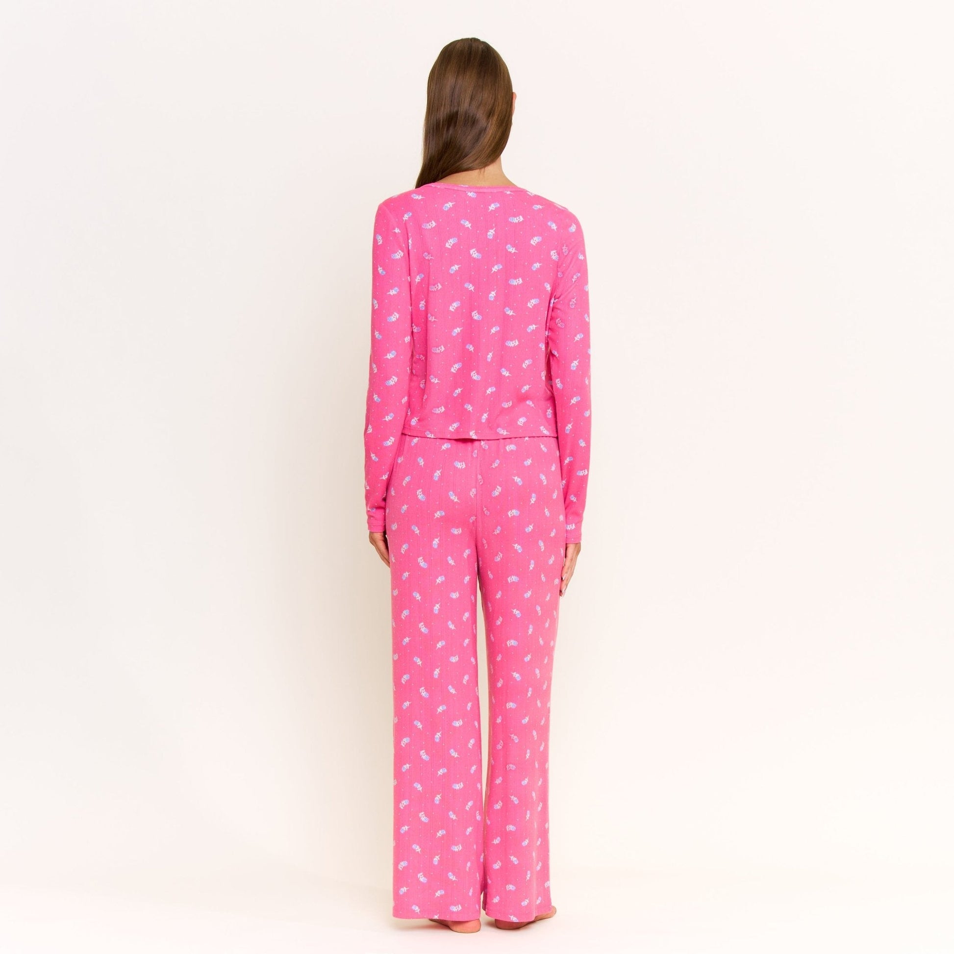 Honeydew Blissful Cardigan in Fuchsia Wild Rose