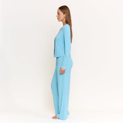 Honeydew Blissful Cardigan in Ocean