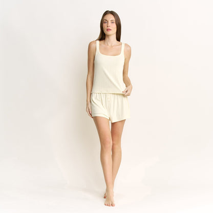 Honeydew Blissful Tank Shortie Set in Rays