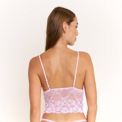 Honeydew Riot Lace Cami in Iris Bloom