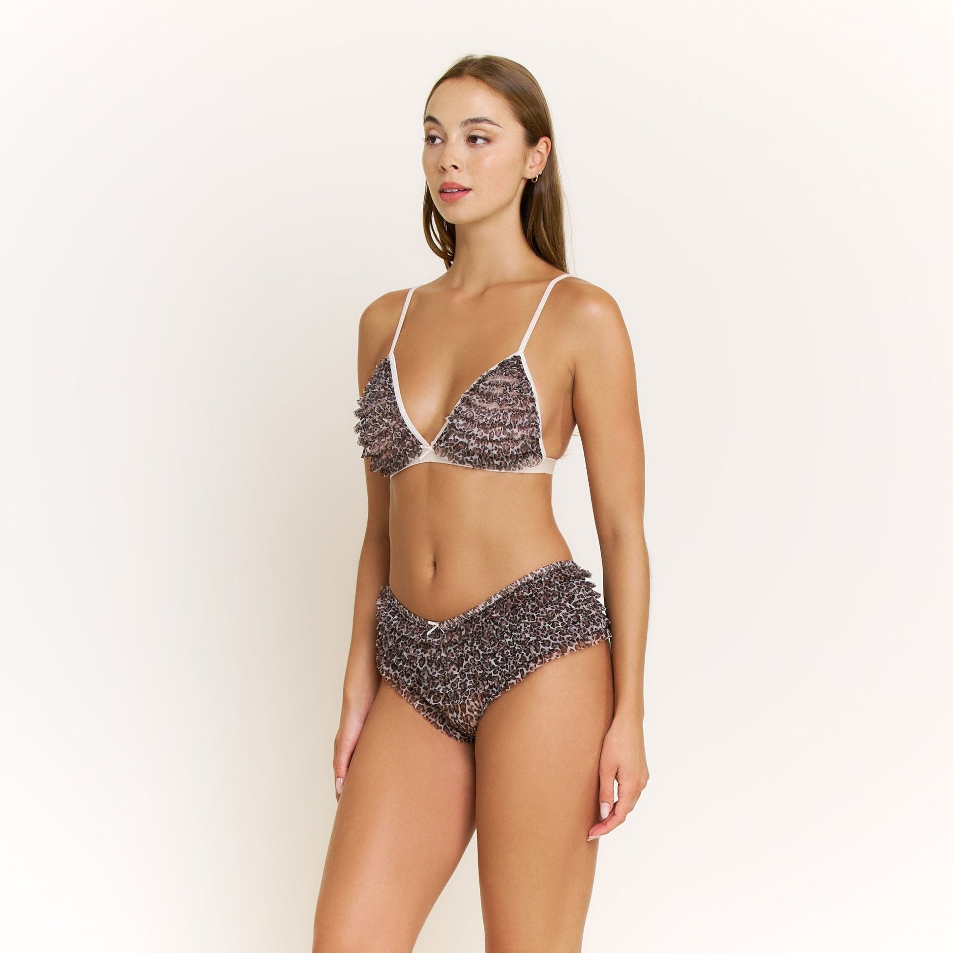 Honeydew Rumba Bralette in Caramel Leopard