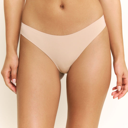 Honeydew Breeze Luxe Thong in Nude