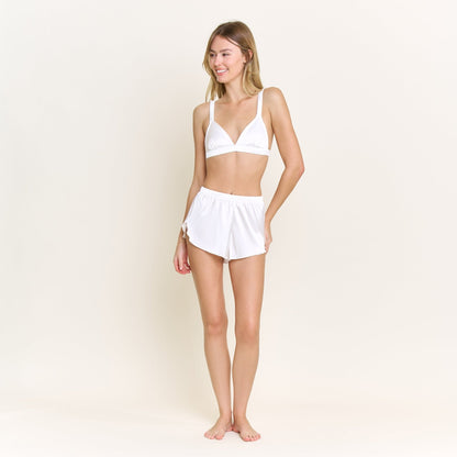 Honeydew Love Story Bra Shortie Set in White