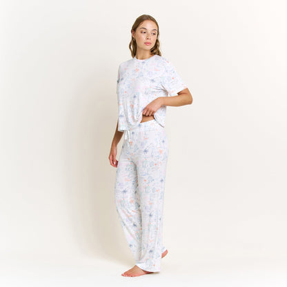 Honeydew All American Tee Pant Set in Multi Beach Resort