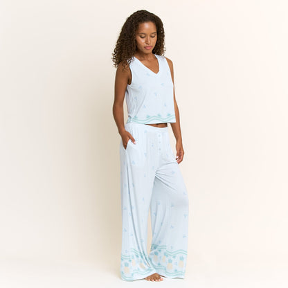 Honeydew All American V Tank Pant Set in Ocean Glow Pineapple