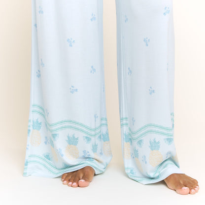 Honeydew All American V Tank Pant Set in Ocean Glow Pineapple