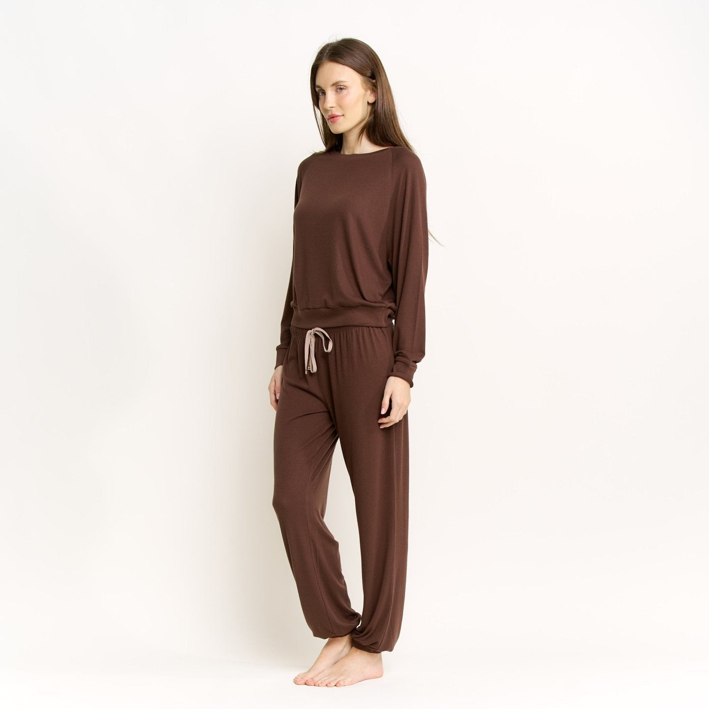 Honeydew Star Seeker Long Set in Chocolate