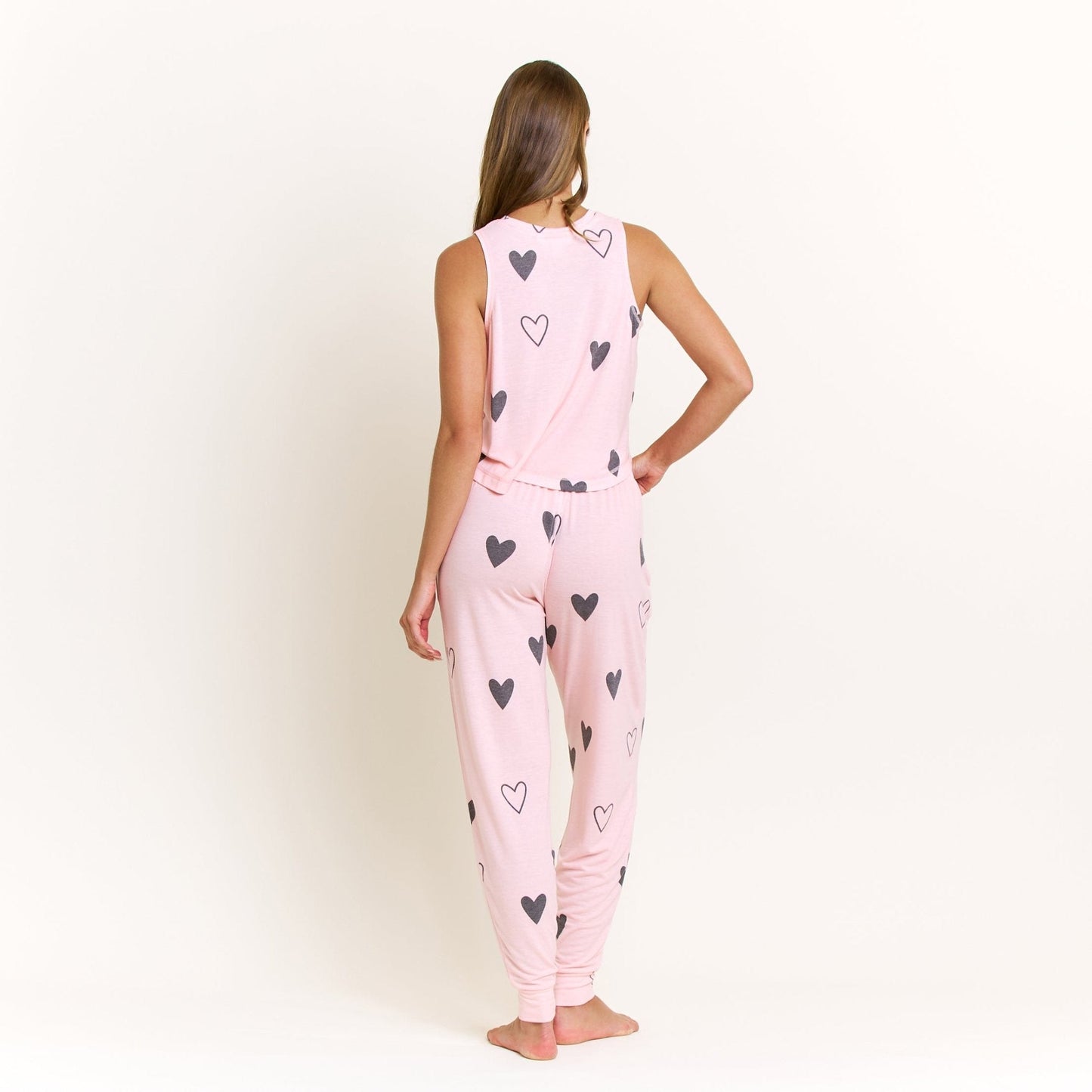 Honeydew Star Seeker Tank Pant Set in Dusty Hearts